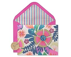 Papyrus Blank Cards with Envelopes, Bright Flowers