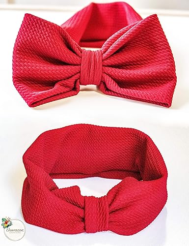 red bow headband baby