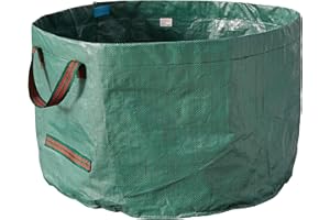 Bosmere G530 61 Gallon Reusable Garden Waste Bag, 31"x 18" Heavy Duty Collapsible Yard Waste Tip Bag with Reinforced Handles