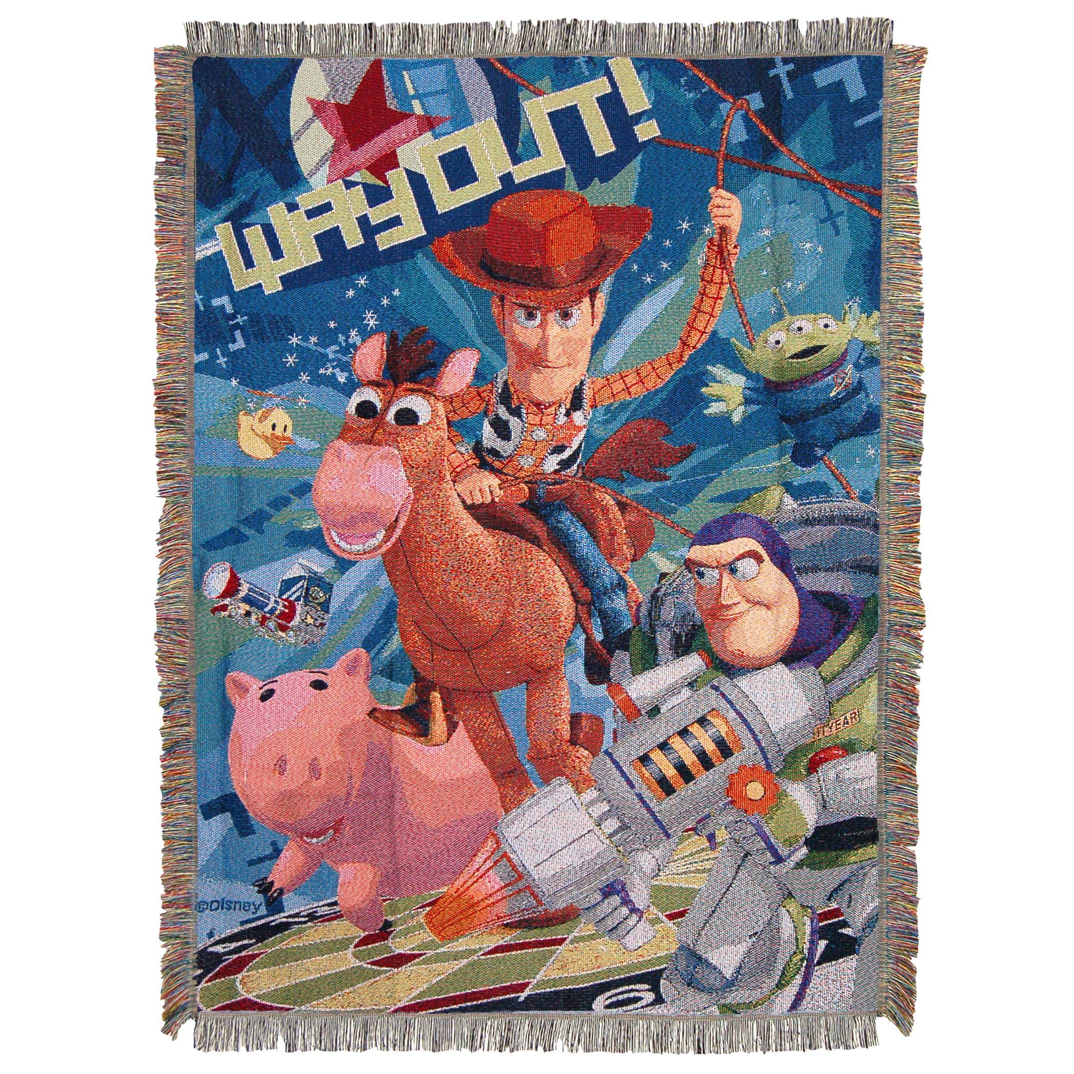 Disney-Pixar Way Out Woven Tapestry Throw Blanket, 48" x 60", Multi Color