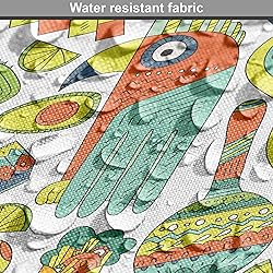 Ambesonne Mexican Fabric by The Yard, Traditional