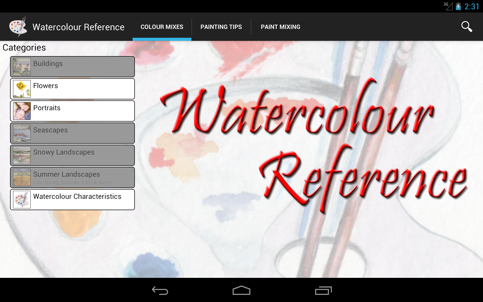 Watercolour Reference