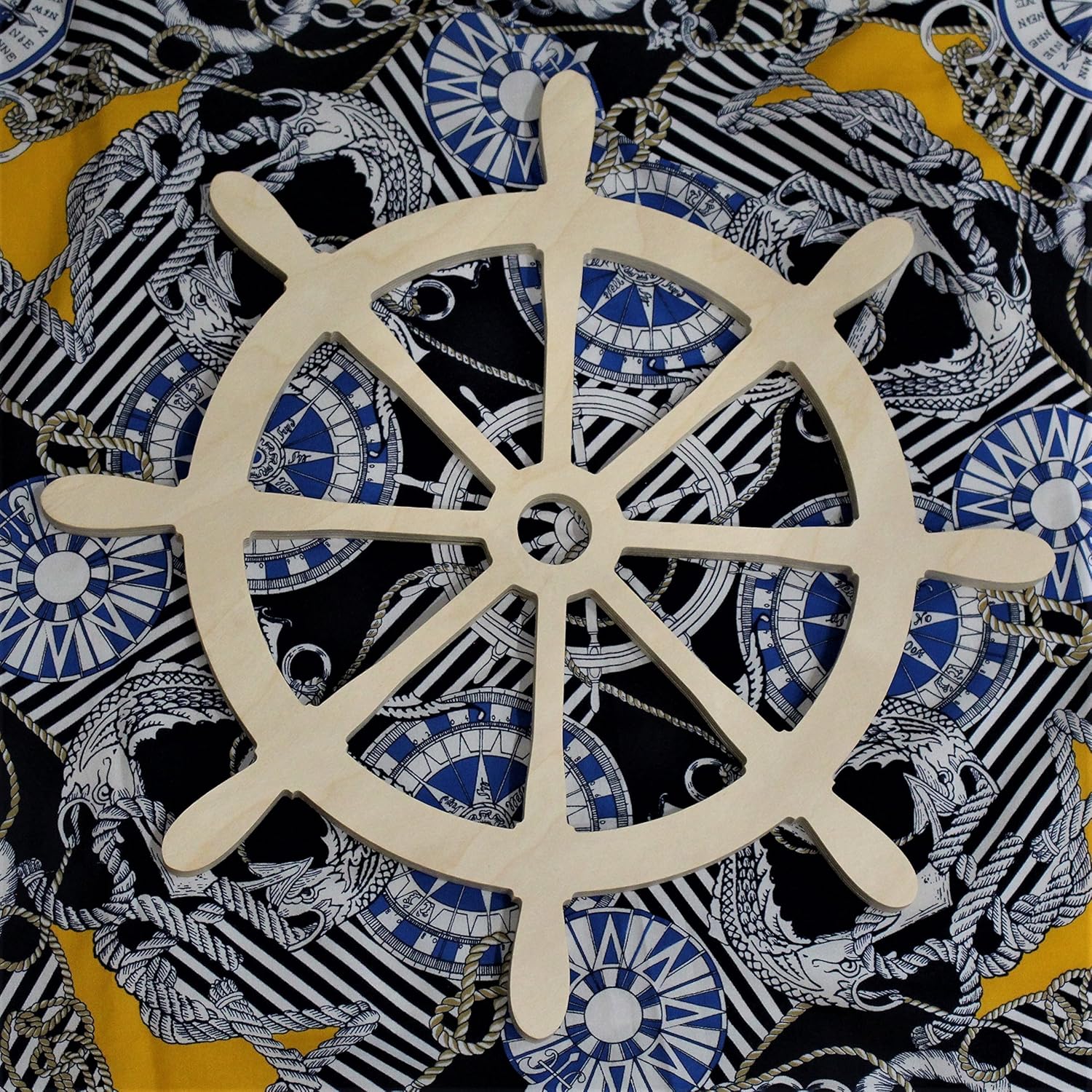 Amazon.com: Wooden SHIP WHEEL Wall Decor, Wooden Nautical Wall Decor
