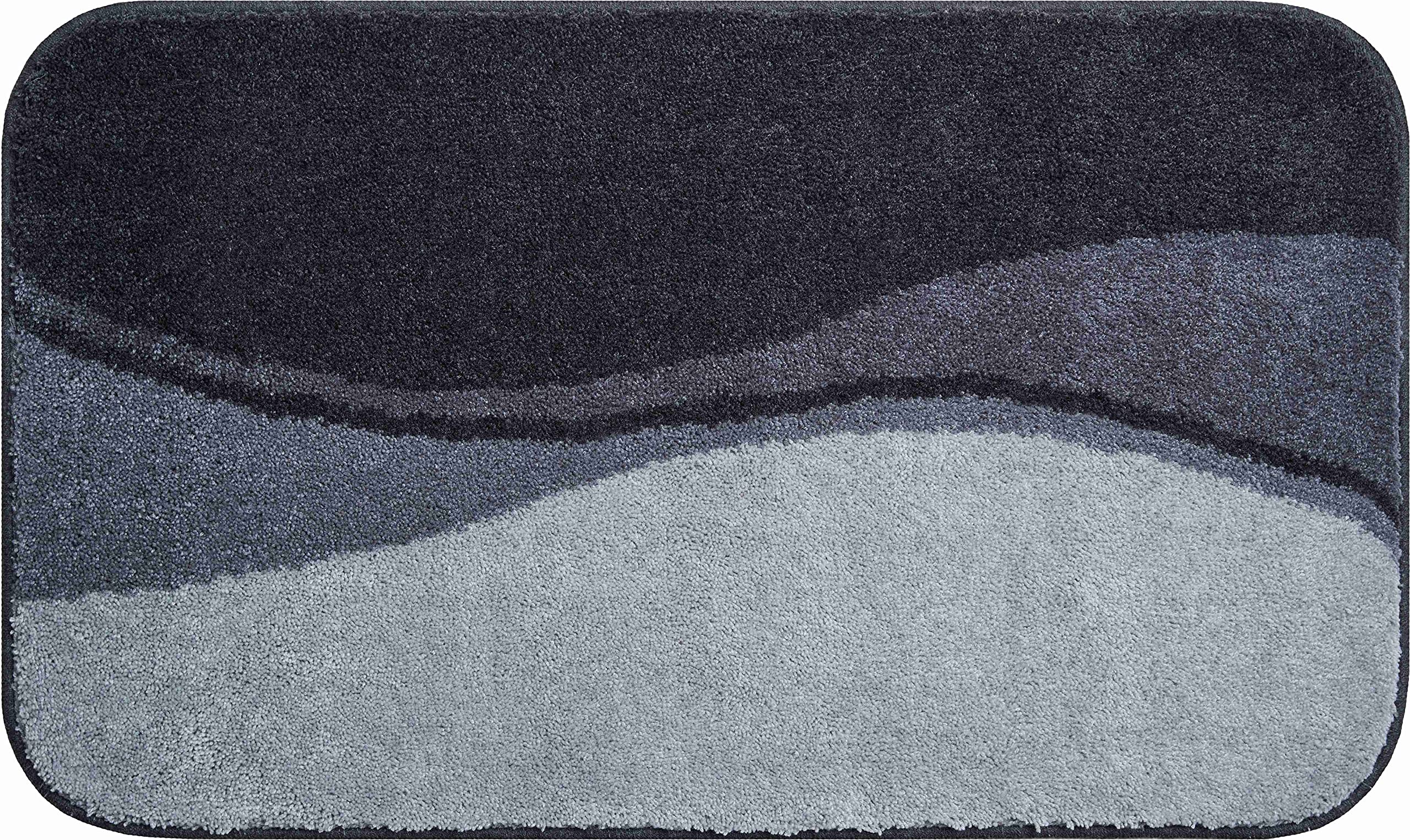 Linea Due bath rug, ultra soft and absorbent, anti slip, FLASH, 60x100 cm, anthracite