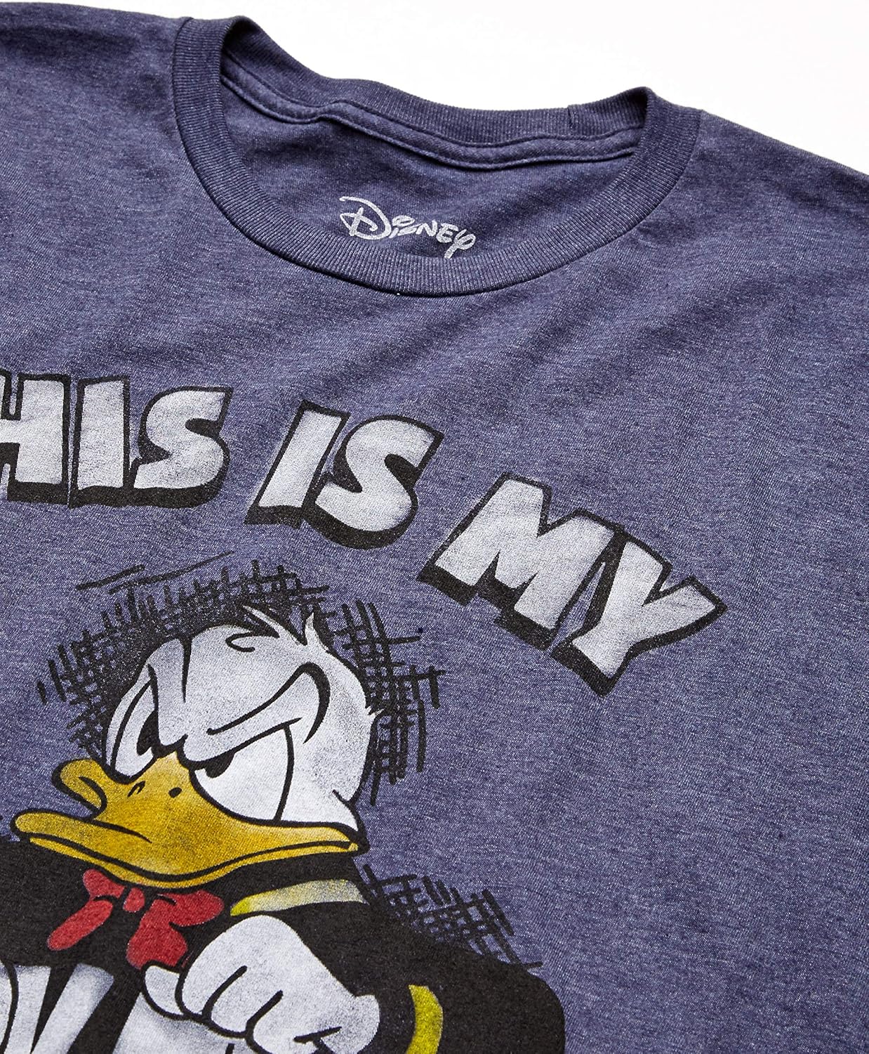 Donald Duck Angry Grumpy This Is My Happy Face T-shirt: Clothing