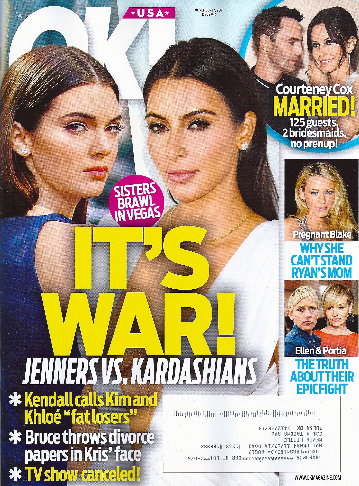 Kendall Jenner And Kim Kardashian Ellen Degeneres And Portia De