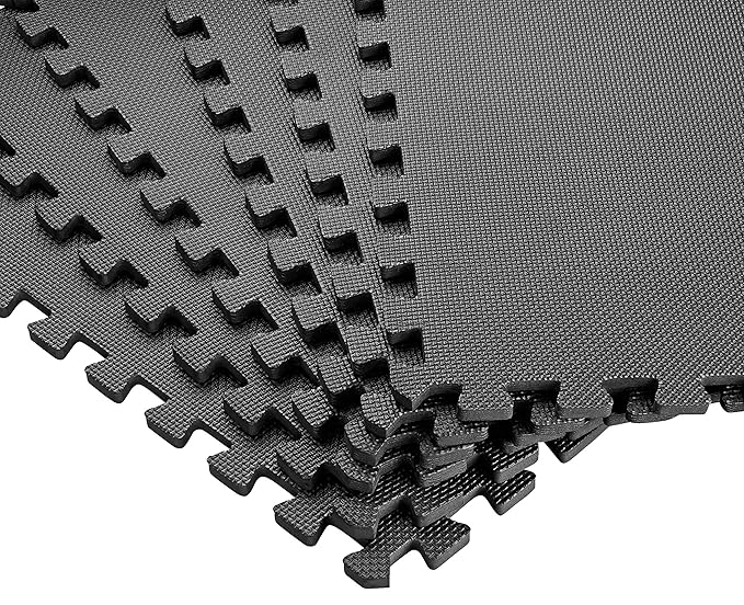 Home Shopping Bodenschutzmatten/Fitness Matte/Schutzmatte/Bodenschutz Unterlegmatte/Puzzlematte / 12er Set/Matte 63x63cm = 4,