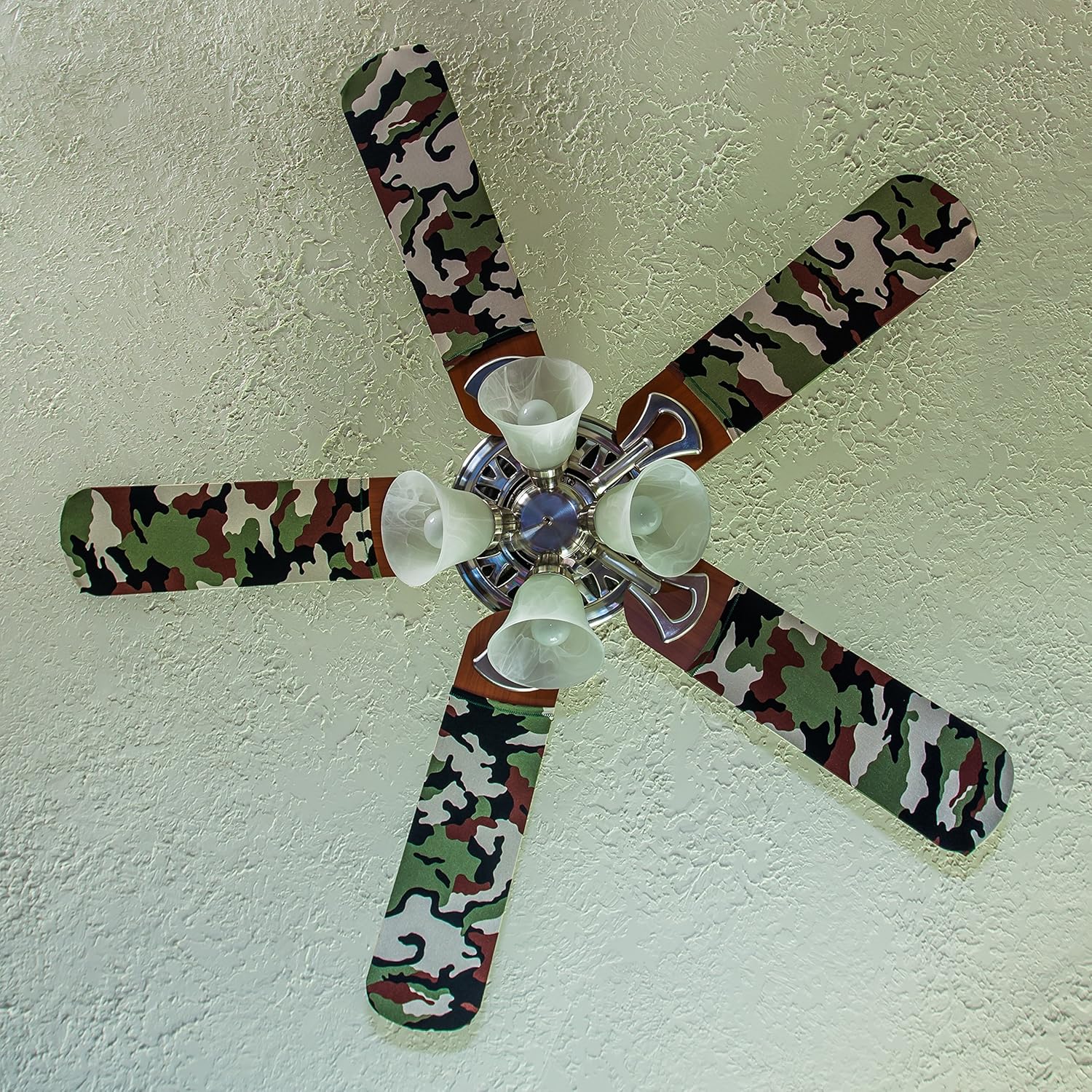 Fancy Blade Ceiling Fan Accesories Blade Cover Decoration Camo