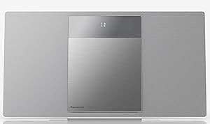 Panasonic SC-HC410EG-S Micro Chain for Home (40 W, Space Tune by Technics, Bluetooth, Dual USB, FM, AUX 3.5 mm, Wall Installable, Stylish and Minimalist, Wrap Sound) Grey