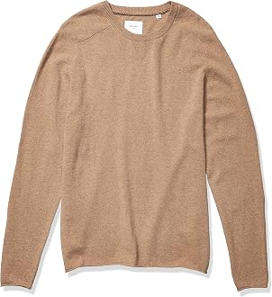 Cashmere Silk Saddle Crew Sweater 