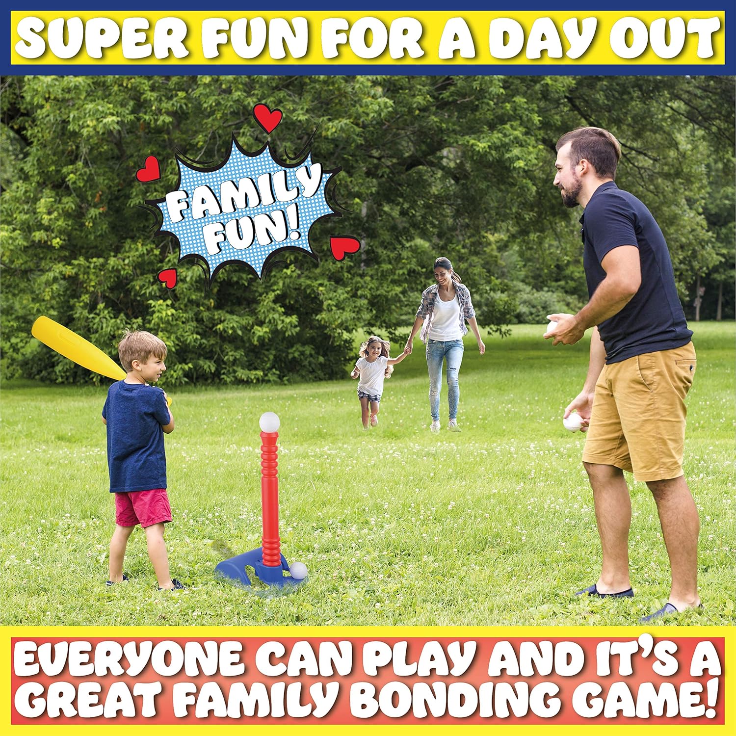 BIBTEE T Ball Set for Toddlers - Kids tball Set for Toddlers from 3 Year olds and up - Fun Toddler t Ball Set That Keeps Kids Active, and is Also Safe and Enjoyable - Includes 6 Balls: Toys & Games