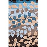 SAFAVIEH Soho Collection 3'6" x 5'6" Brown / Blue SOH785B Handmade Premium Wool & Viscose Area Rug