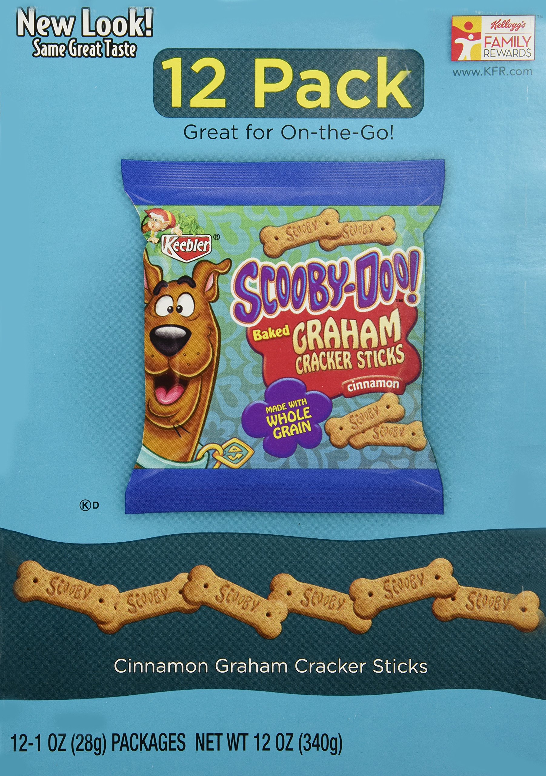 Keebler Baked Graham Cracker Sticks, ScoobyDoo!, Honey, 11