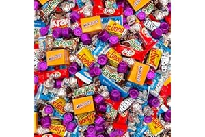 LAETAFOOD Halloween Chocolate Candy Variety Pack - HERSHEY’S Miniatures, Fangs, MilkyWay, KITKAT Bars, MilkDuds, (3 Pound Bag - Approx. 150 Count)