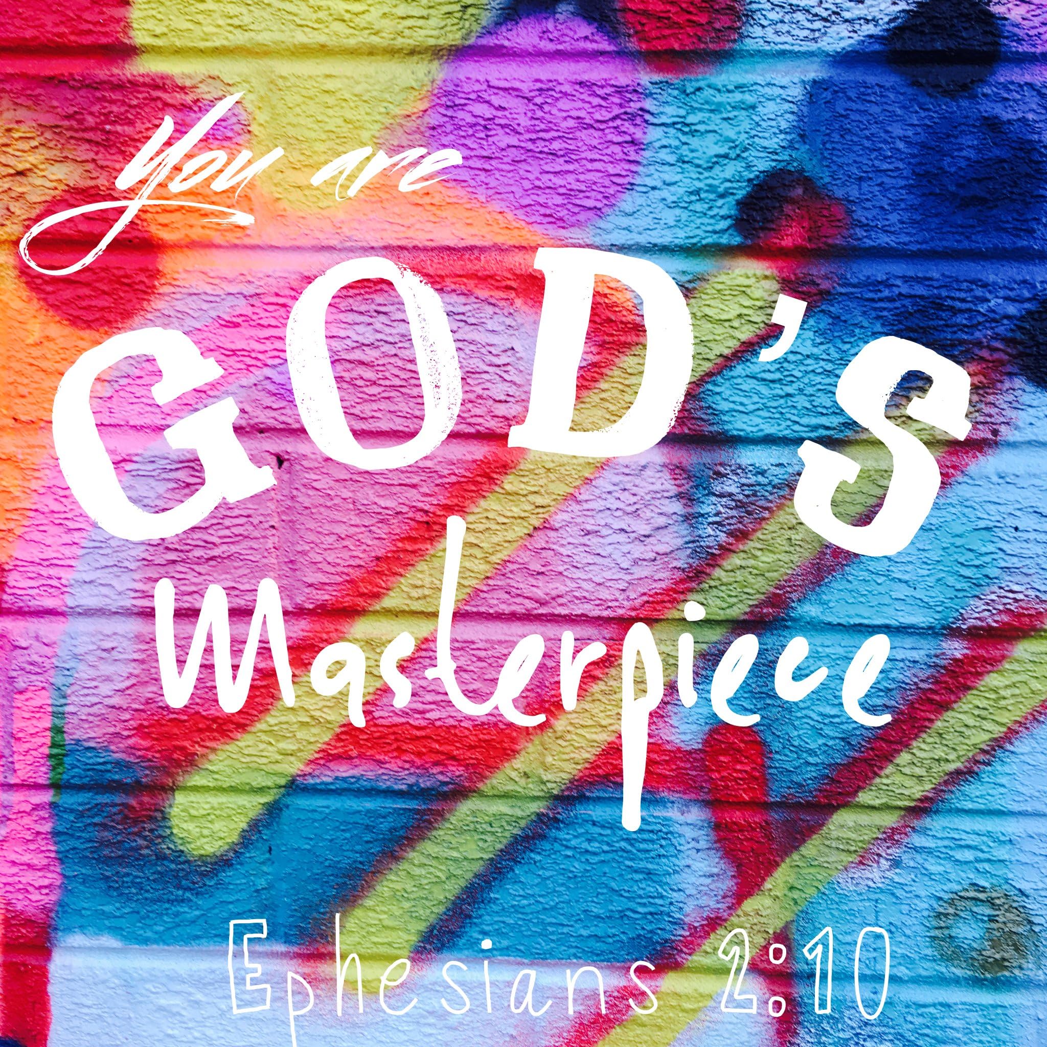 BIBLE QUOTES BELFAST Christian Quote FRIDGE MAGNET Bible Verse YOU ARE GOD'S MASTERPIECE Ephesians 2:10 God Jesus Christ