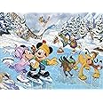 Ceaco - Disney Holiday - Together Time - Mickey & Minnie Skating - 400 Piece Jigsaw Puzzle