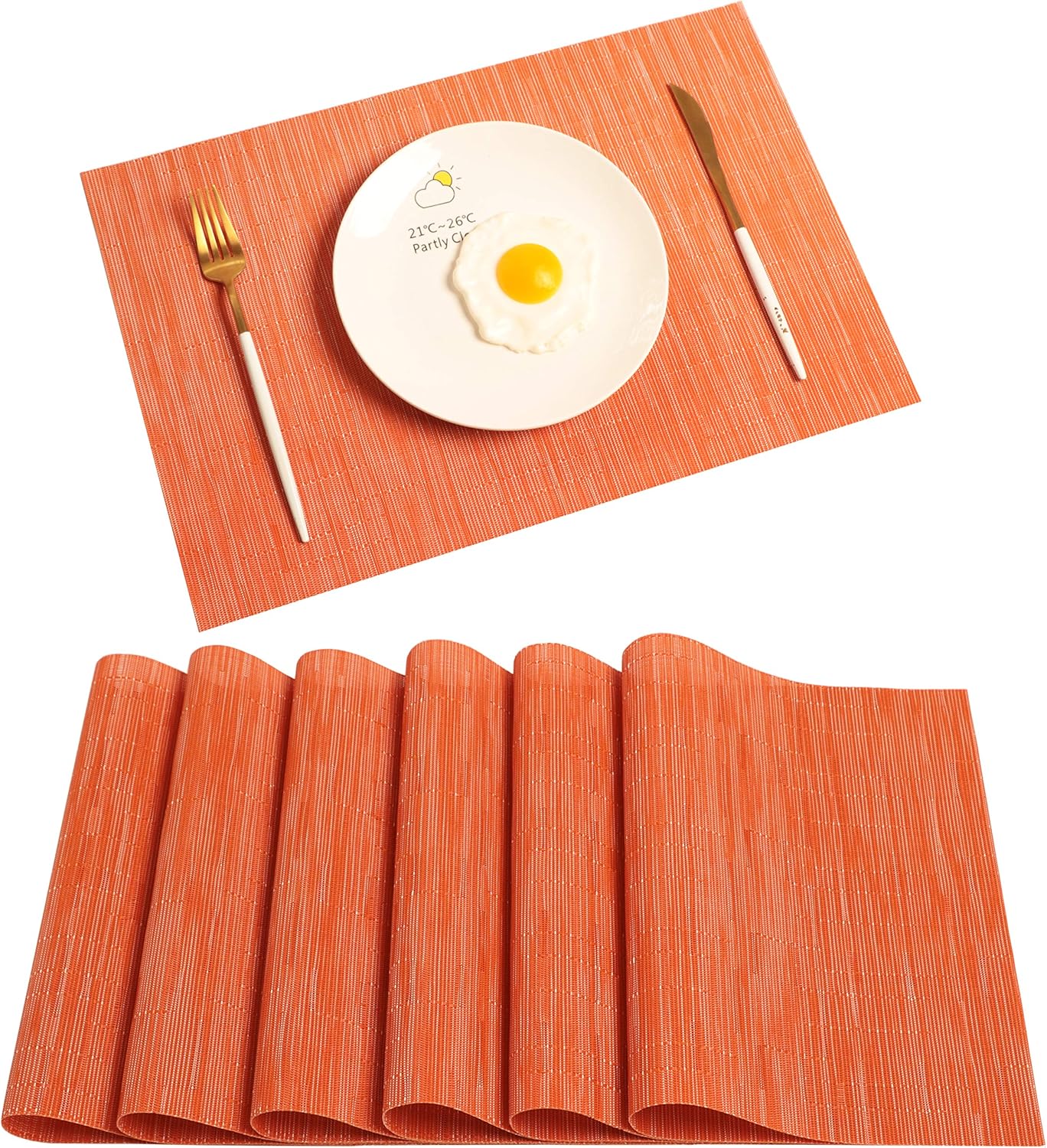 Best Vinyl Place Mats For Kitchen Table Set Of 6