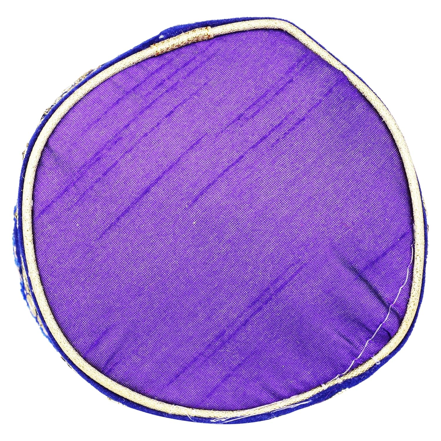 bombay haat jute and velvet women's potlis(off white) - set of 6