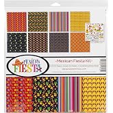 Reminisce Mexican Fiesta Scrapbook Collection Kit, White, 12-x-12-Inch