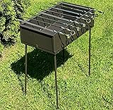 Mangal Grill Uzbek Portable for 8 Shashlik Skewers