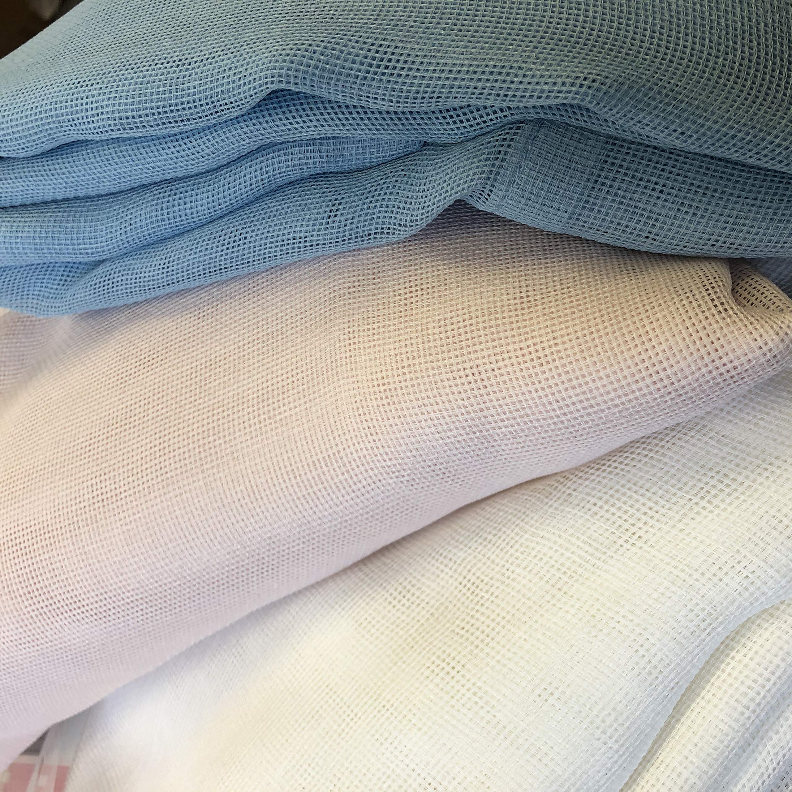 Megachest Woven Voile super wide metallic ring top Curtain 1 Panel (linen-net pink, 116" wide X 90" drop)