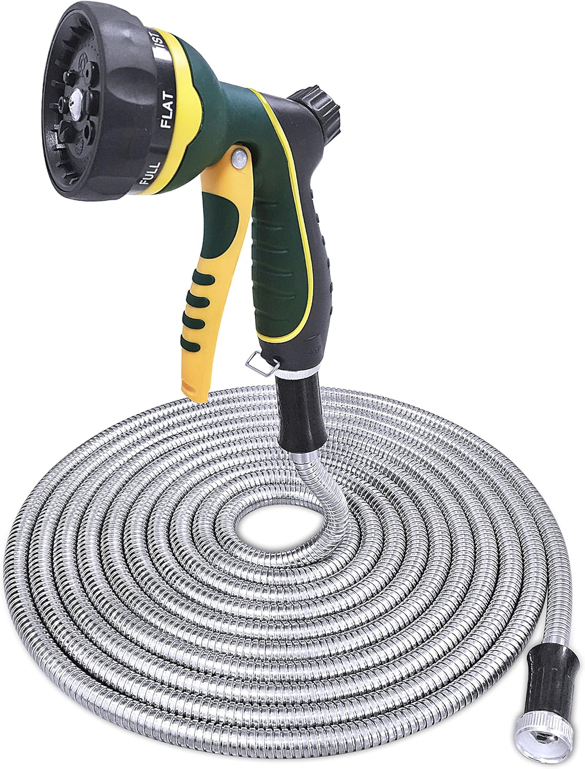 TheFitLife Stainless Steel Metal Garden Hose 304 Stainless Steel Water Hose with Solid Metal