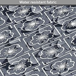 Ambesonne Japanese Fabric by The Yard, Checked Like