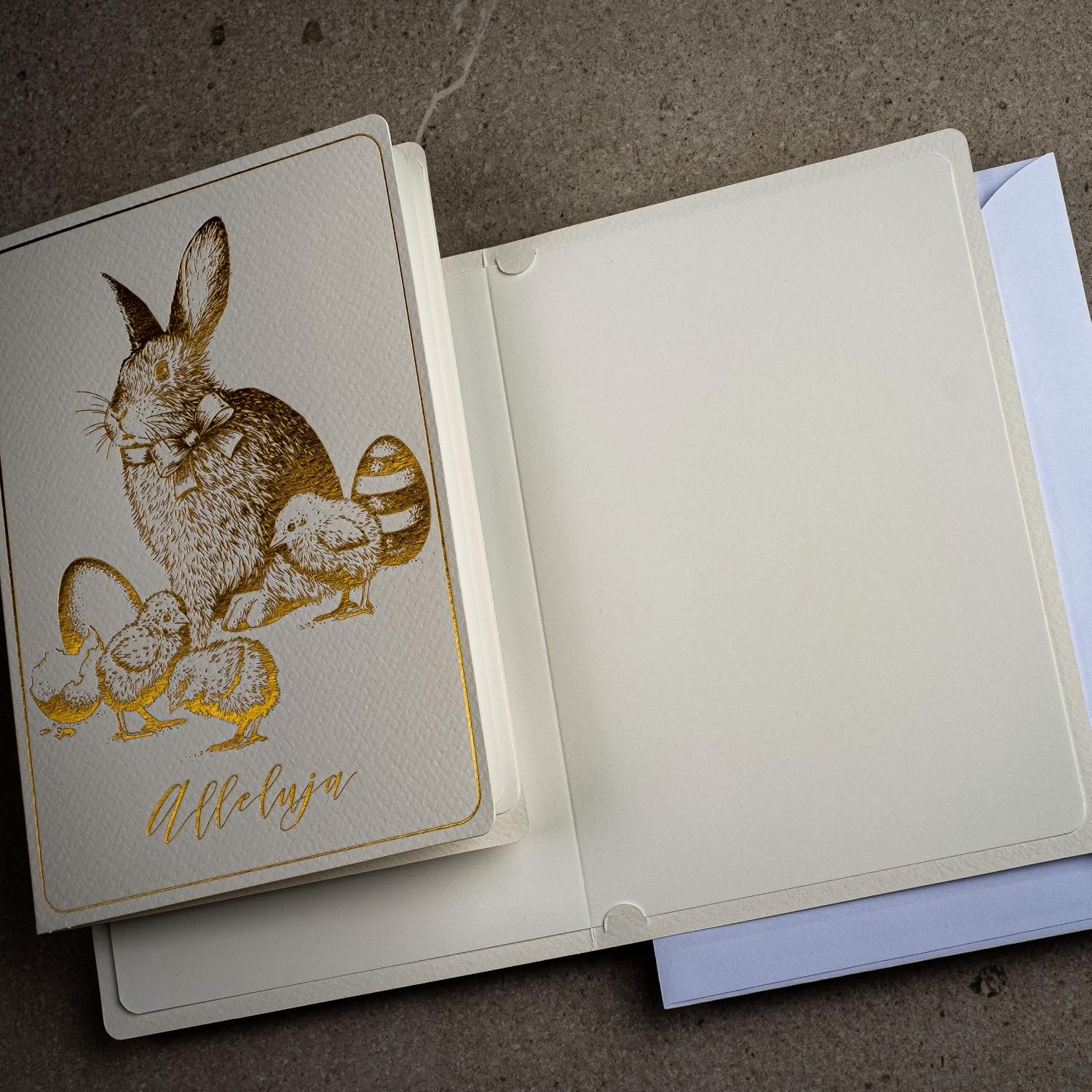 ART NUVO Exclusive Easter Cards, Set of 10 Manual Cards in Light Beige 120 x 170 mm - Image 5