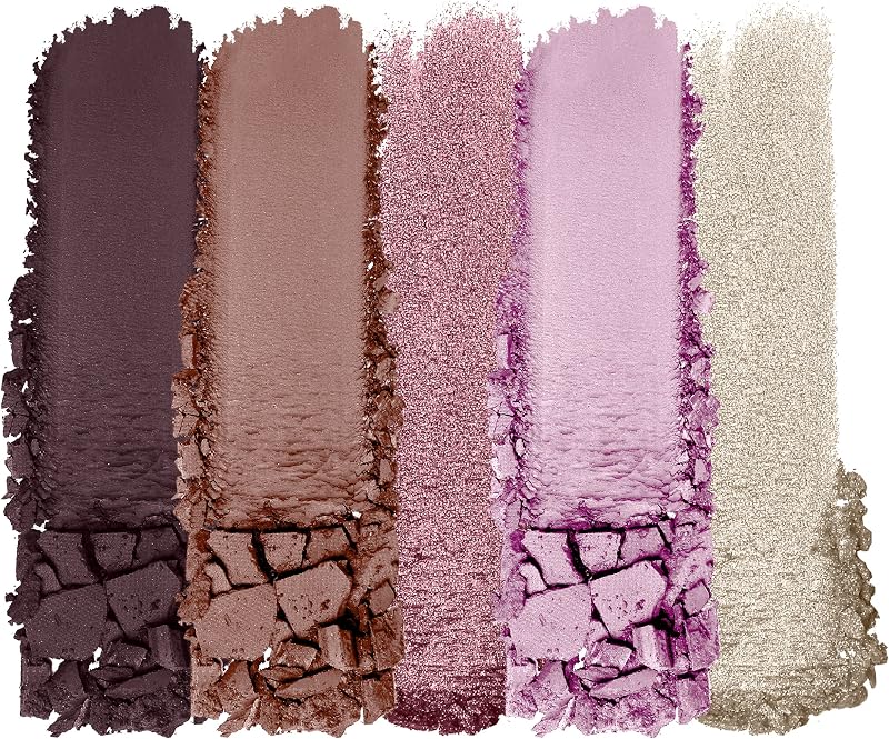, paleta de cores Icon 5-Pan, paleta de sombras, 5 cores intensamente pigmentadas para maquilhagem diária, fórmula de longa duração, fácil de misturar, petalette
