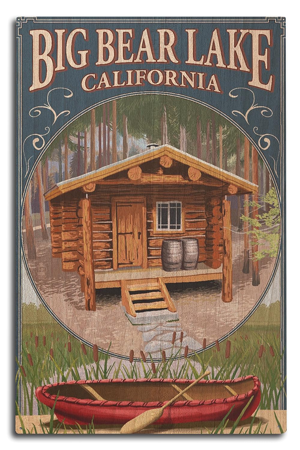 Amazon Com Lantern Press Big Bear Lake California Cabin In