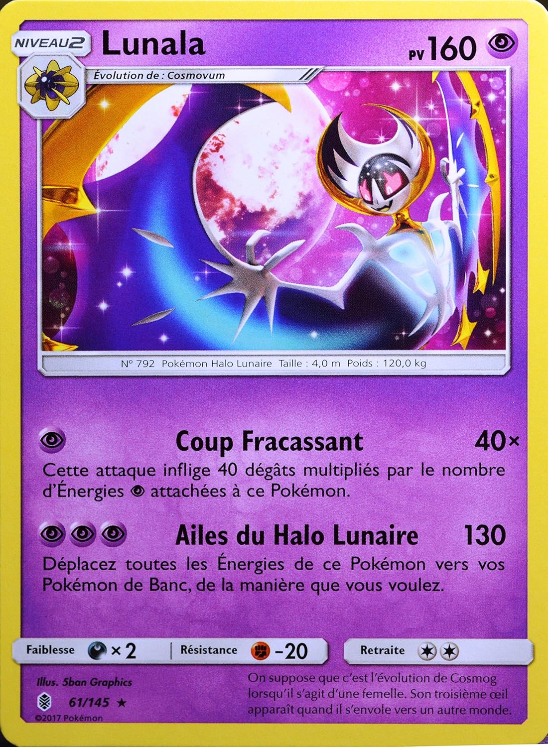 Sl2 Gardiens Ascendants 61 145 160 Pv Pokemon Lunala