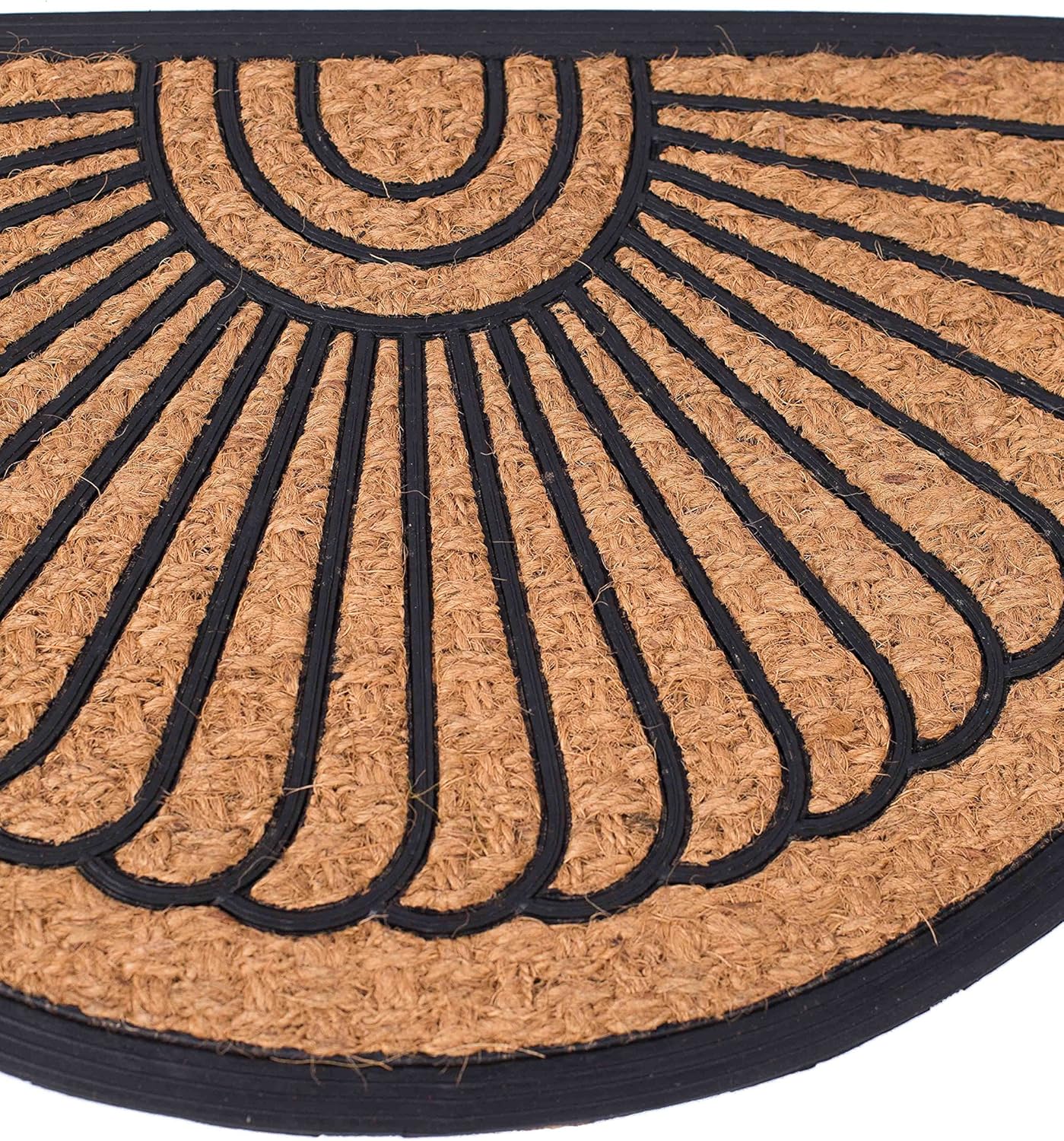 BirdRock Home 18 x 30 Half Round Natural Coir and Rubber Doormat