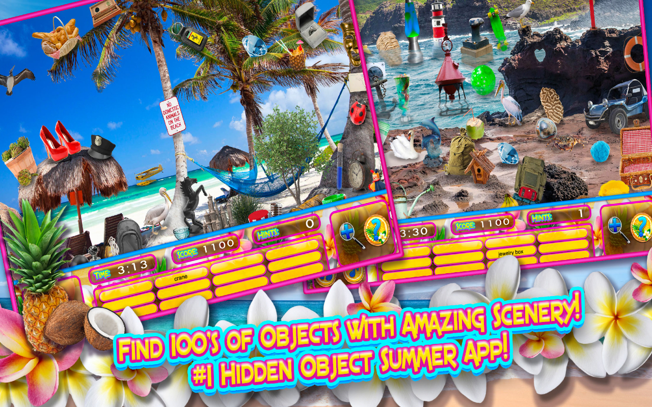 Hidden Object Island Vacations – Beach Vacation Travel Hawaii, Bahamas ...