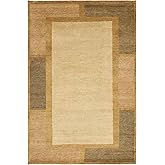 SAFAVIEH Gabbeh Collection Area Rug - 5' x 8', Assorted, Hand-Knotted Traditional Wool, Ideal for High Traffic Areas in Livin