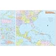 thumbnail image 2 of Cool Owl Maps Gulf Caribbean Atlantic Coast Wall Map – 36x24 Laminated Poster 2 of 5