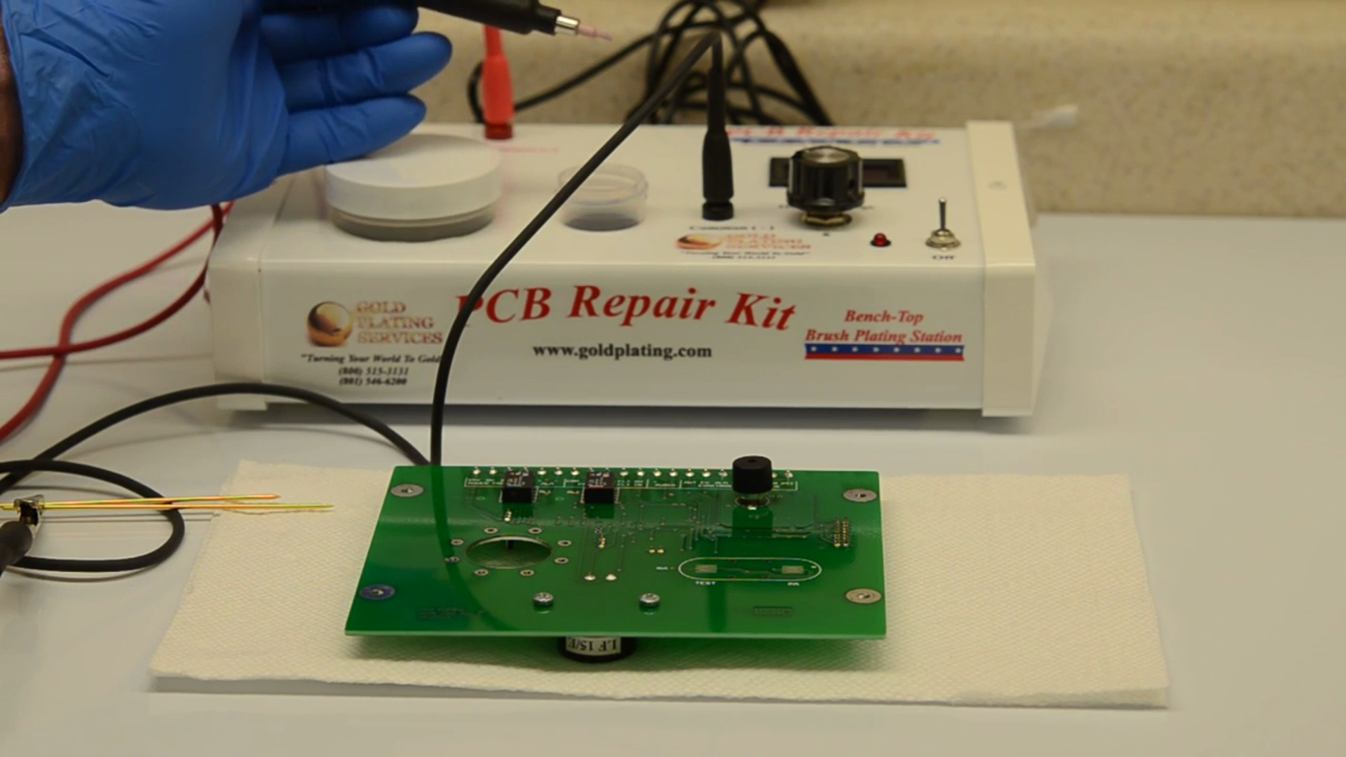 Printed Circuit Board Gold Plating Demo PCB Repair Kit Pen Plating