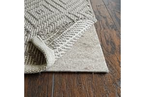 RUGPADUSA - Ultra Black - 10'x14' - 1/8" Thick - Felt + Rubber - Low Rise Non-Slip Rug Pad - Available in 2 Thicknesses, Safe for Hardwood and All Surfaces