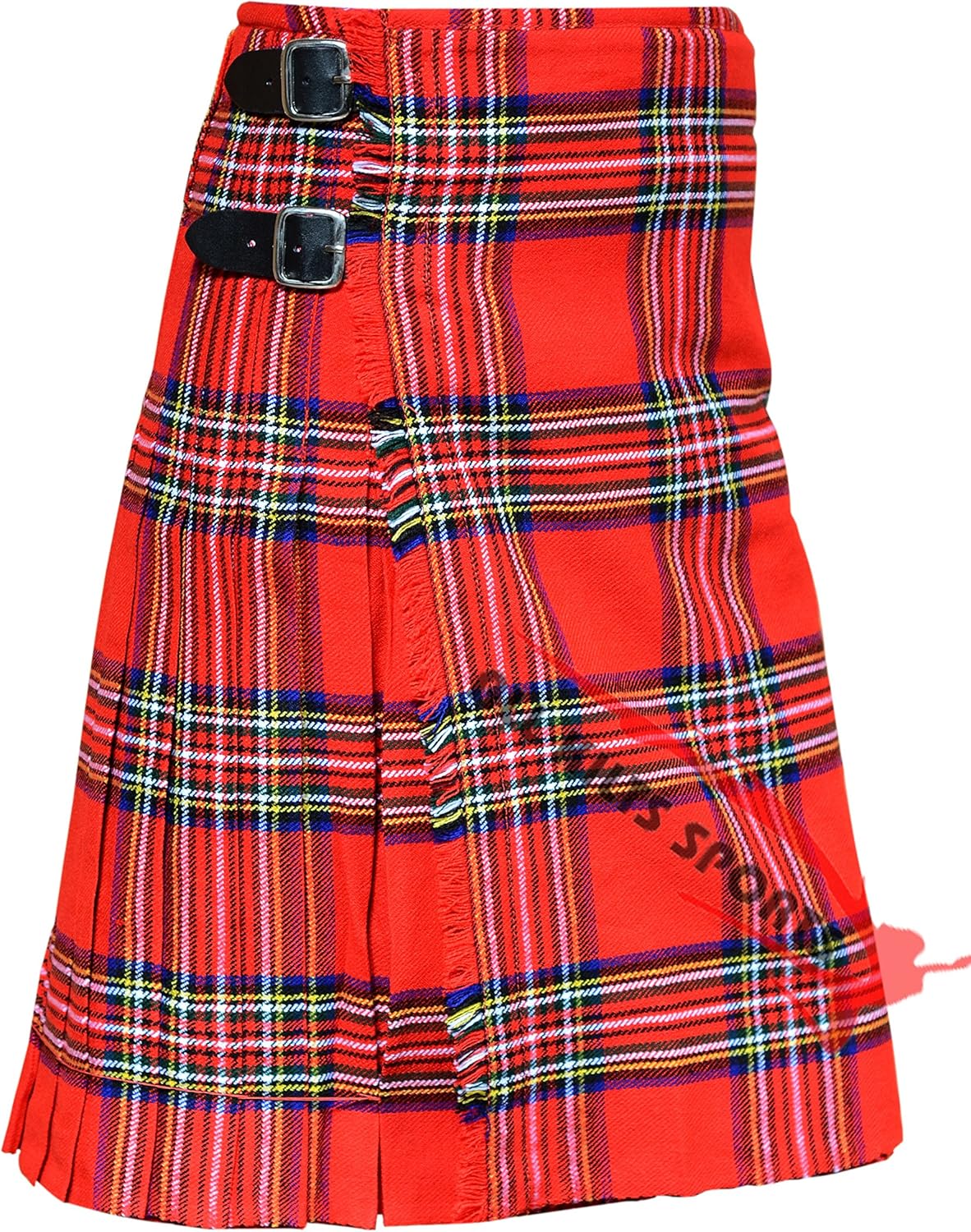 Scottish Men's Traditional Royal Stewart 8 Yard & 13Oz Tartan Kilts