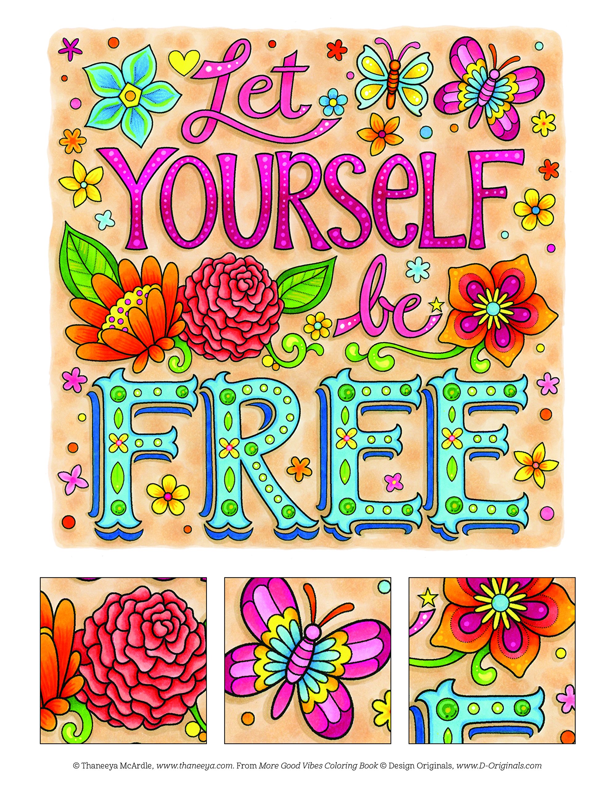 Download Amazon Com More Good Vibes Coloring Book Coloring Is Fun Design Originals 32 Beginner Friendly Uplifting Creative Art Activities On High Quality Extra Thick Perforated Paper That Resists Bleed Through 9781497202061 Mcardle Thaneeya Books