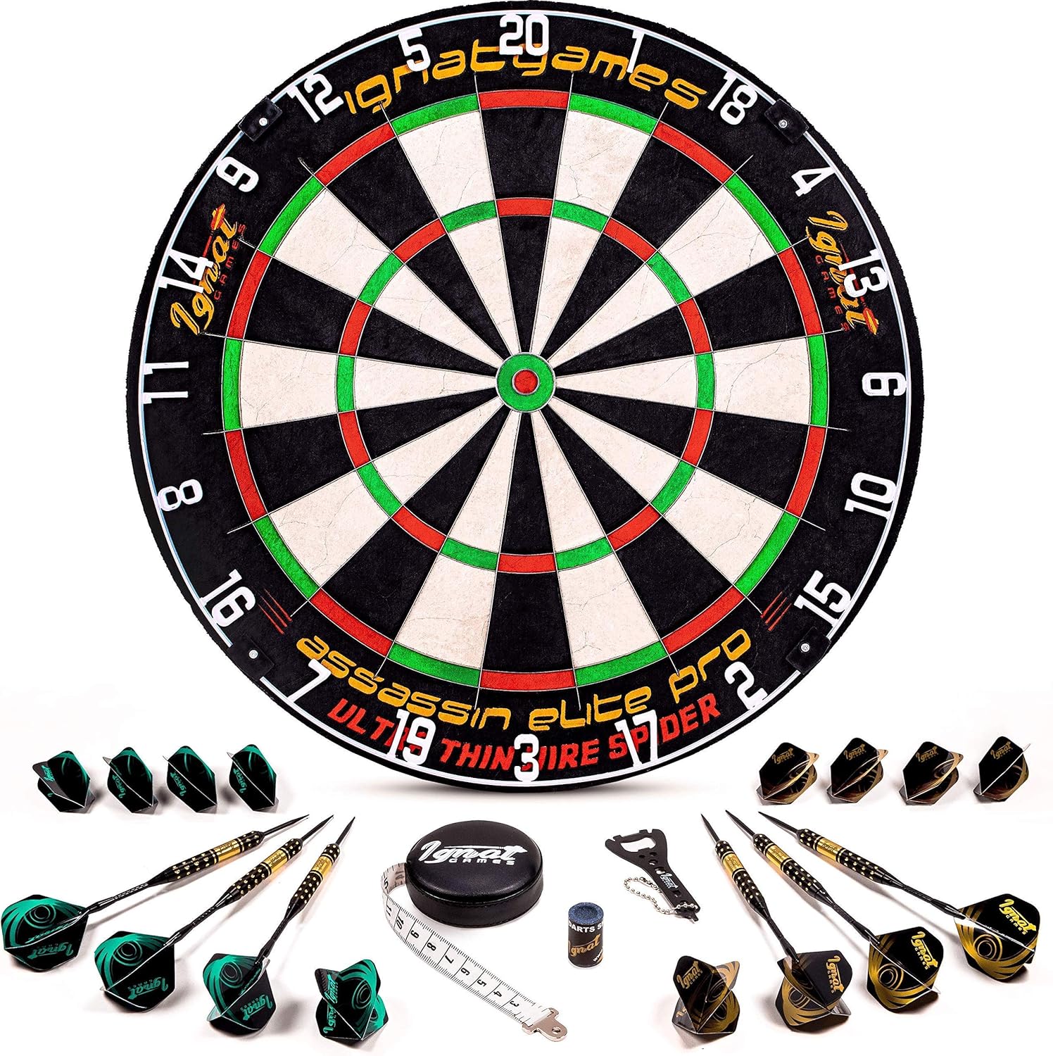 Professional Dart Board Set Tournament Sisal/Bristle