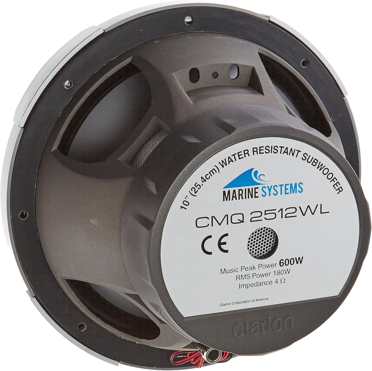 clarion 10 inch marine subwoofer