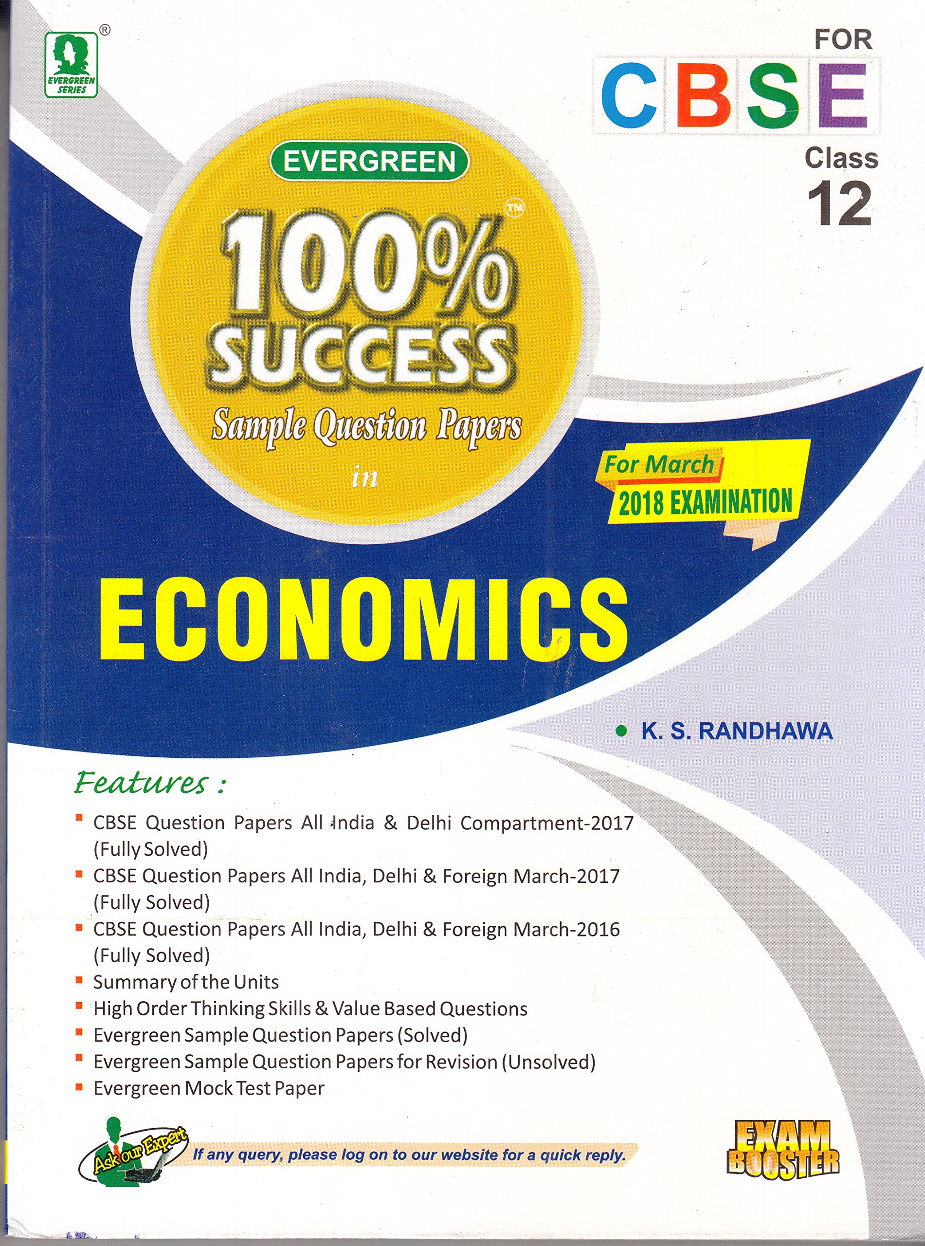 Evergreen 100 Success Sqp In Economics For Class 12 Amazon - 