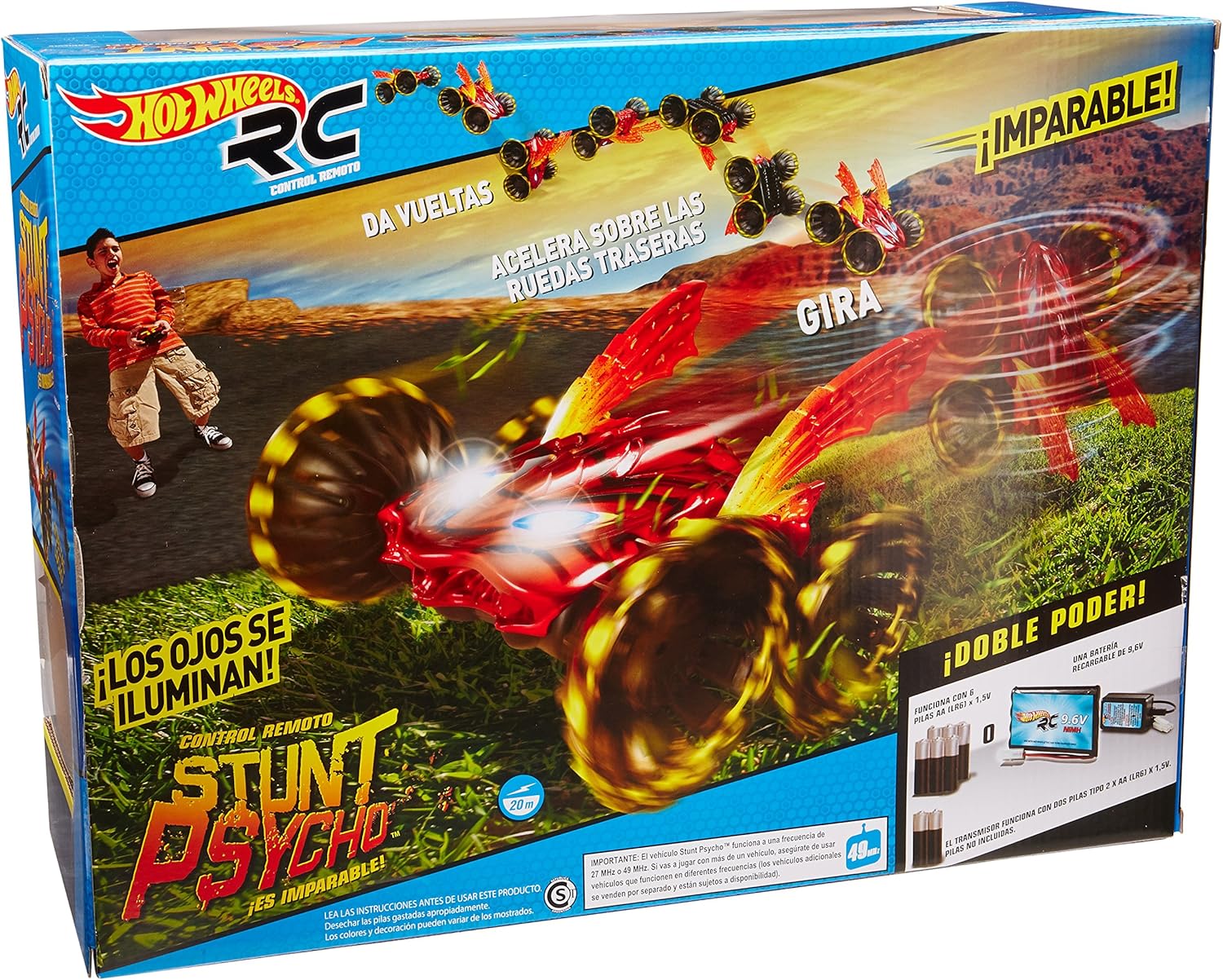 carro de control remoto hot wheels