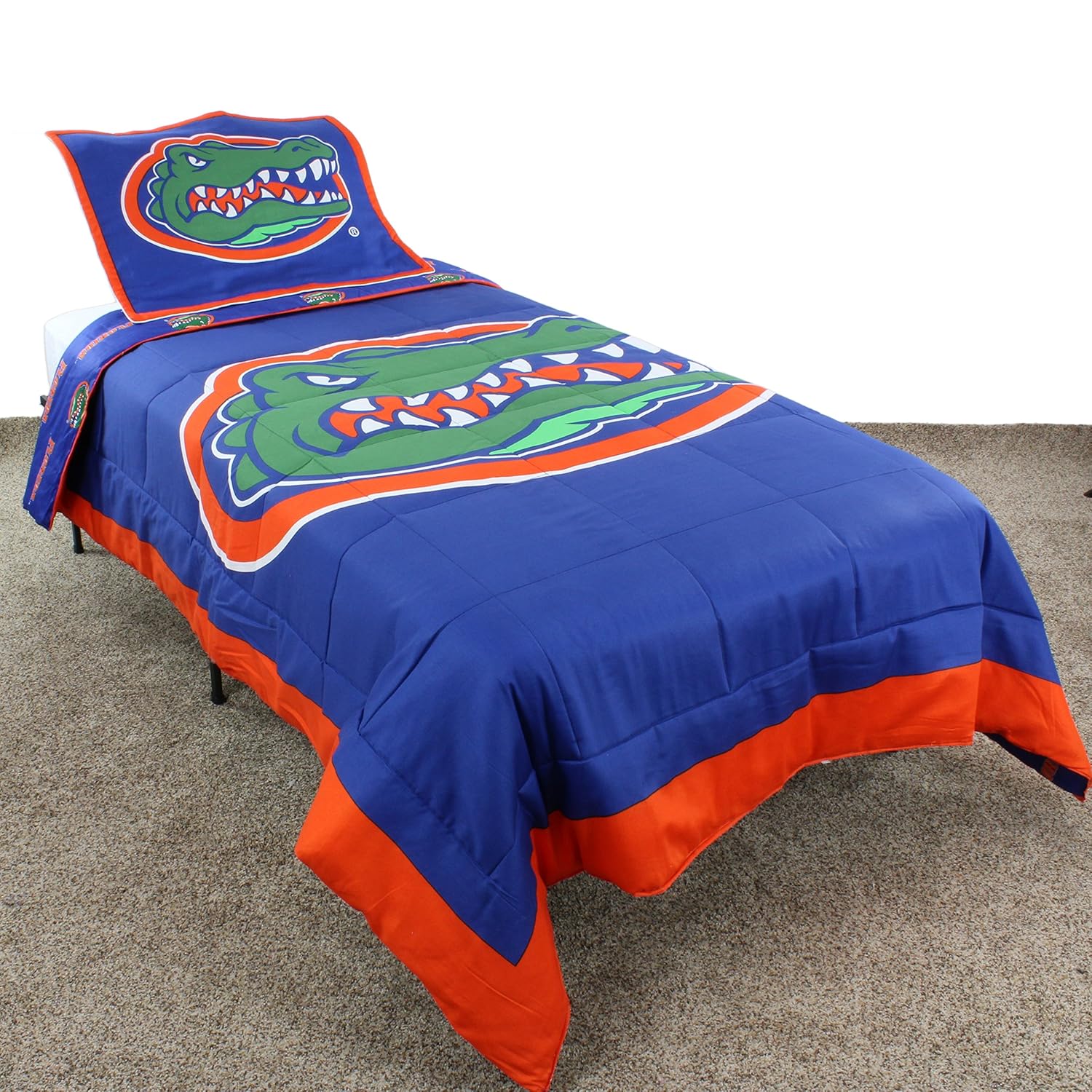 3pc Nfl Cleveland Browns Comforter Full Queen Set Brown Red