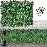 ODTORY Artificial Grass Wall Backdrop Panels,16 X 12 in 12P(16 sqft) UV-Anti Greenery Boxwood Panels for Indoor Outdoor Green Wall Decor & Ivy Fence Covering Privacy
