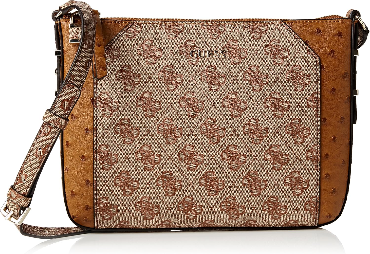 Guess Shoulder Bag, Multicolour (Cognac Multi) Handbags