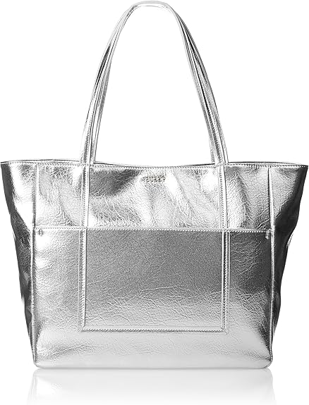 Amazon マウジー トートバッグ メタリック 収納 シルバー Moussy マウジー トートバッグ