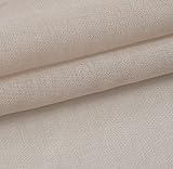 CUCRAF Sheer Curtains 55x84 Inch Eyelet Linen Look Voile 2 Panels view 5