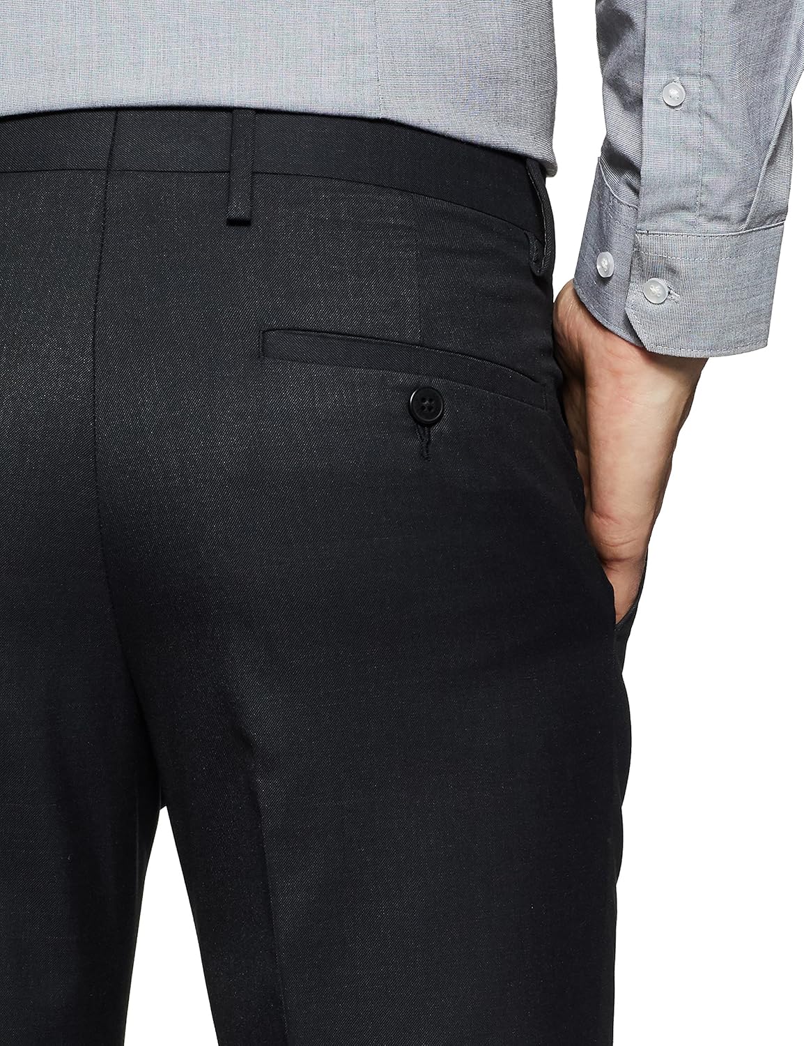 van heusen men's slim fit formal trousers