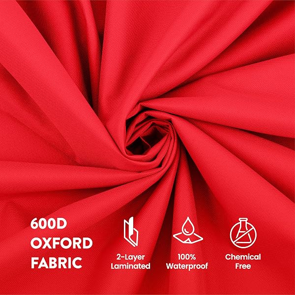 ZOBER WIDE CHRISTMAS TREE STORAGE BAG – MAXIMUM ACCESSIBILITY – FITS 7.5 FT TREES – 600D OXFORD FABRIC CHRISTMAS TREE BAG FOR STORAGE BOX FOR XMAS – STRONG, DURABLE STRAPS & HANDLES – CARD SLOT – RED